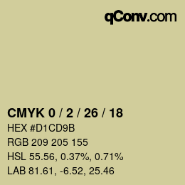 Color code: CMYK 0 / 2 / 26 / 18 | qconv.com