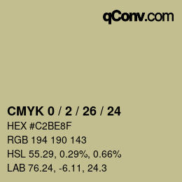 カラーコード: CMYK 0 / 2 / 26 / 24 | qconv.com