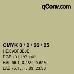 Color code: CMYK 0 / 2 / 26 / 25 | qconv.com