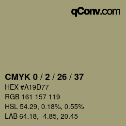 カラーコード: CMYK 0 / 2 / 26 / 37 | qconv.com