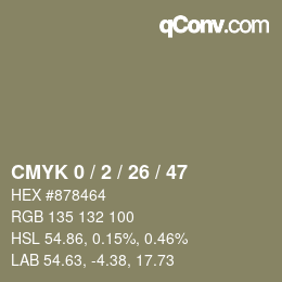 Color code: CMYK 0 / 2 / 26 / 47 | qconv.com