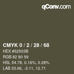 Color code: CMYK 0 / 2 / 28 / 68 | qconv.com