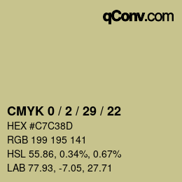 Color code: CMYK 0 / 2 / 29 / 22 | qconv.com