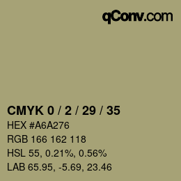 Código de color: CMYK 0 / 2 / 29 / 35 | qconv.com