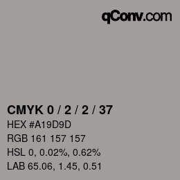 Color code: CMYK 0 / 2 / 2 / 37 | qconv.com