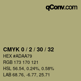 颜色代码: CMYK 0 / 2 / 30 / 32 | qconv.com
