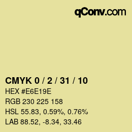 Color code: CMYK 0 / 2 / 31 / 10 | qconv.com