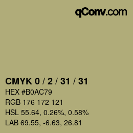 カラーコード: CMYK 0 / 2 / 31 / 31 | qconv.com