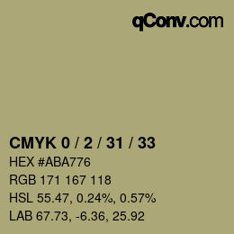 Color code: CMYK 0 / 2 / 31 / 33 | qconv.com