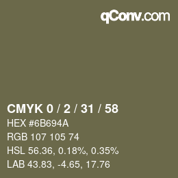 Color code: CMYK 0 / 2 / 31 / 58 | qconv.com