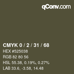 Color code: CMYK 0 / 2 / 31 / 68 | qconv.com