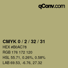 Color code: CMYK 0 / 2 / 32 / 31 | qconv.com