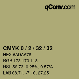 カラーコード: CMYK 0 / 2 / 32 / 32 | qconv.com