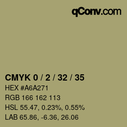 Color code: CMYK 0 / 2 / 32 / 35 | qconv.com