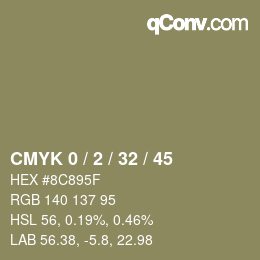 Color code: CMYK 0 / 2 / 32 / 45 | qconv.com