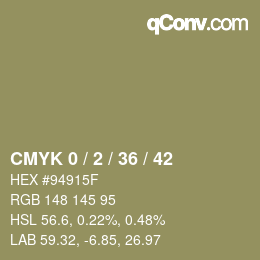 Código de color: CMYK 0 / 2 / 36 / 42 | qconv.com