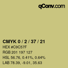 颜色代码: CMYK 0 / 2 / 37 / 21 | qconv.com