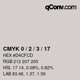 Color code: CMYK 0 / 2 / 3 / 17 | qconv.com