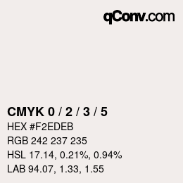 カラーコード: CMYK 0 / 2 / 3 / 5 | qconv.com