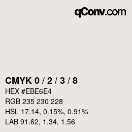 Farbcode: CMYK 0 / 2 / 3 / 8 | qconv.com