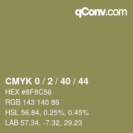 Color code: CMYK 0 / 2 / 40 / 44 | qconv.com