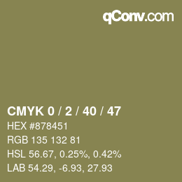 Color code: CMYK 0 / 2 / 40 / 47 | qconv.com