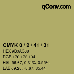 Color code: CMYK 0 / 2 / 41 / 31 | qconv.com