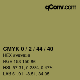 Color code: CMYK 0 / 2 / 44 / 40 | qconv.com