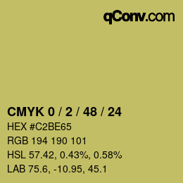 Color code: CMYK 0 / 2 / 48 / 24 | qconv.com