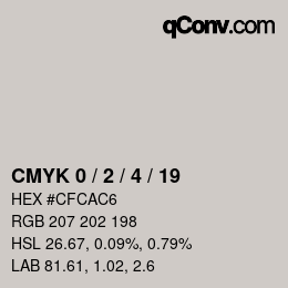 Color code: CMYK 0 / 2 / 4 / 19 | qconv.com