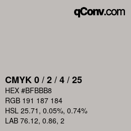 Color code: CMYK 0 / 2 / 4 / 25 | qconv.com