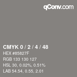 Color code: CMYK 0 / 2 / 4 / 48 | qconv.com