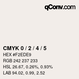 カラーコード: CMYK 0 / 2 / 4 / 5 | qconv.com