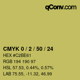 Color code: CMYK 0 / 2 / 50 / 24 | qconv.com