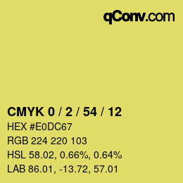 Color code: CMYK 0 / 2 / 54 / 12 | qconv.com