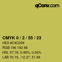 Color code: CMYK 0 / 2 / 55 / 23 | qconv.com