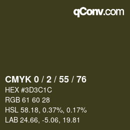 Color code: CMYK 0 / 2 / 55 / 76 | qconv.com