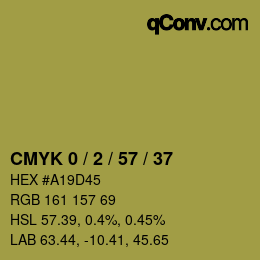 Color code: CMYK 0 / 2 / 57 / 37 | qconv.com