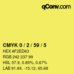 Color code: CMYK 0 / 2 / 59 / 5 | qconv.com