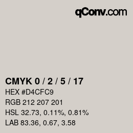 Color code: CMYK 0 / 2 / 5 / 17 | qconv.com