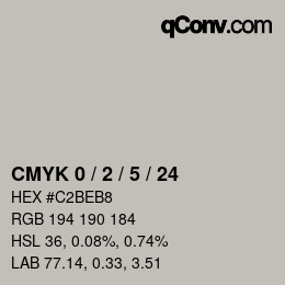 Color code: CMYK 0 / 2 / 5 / 24 | qconv.com