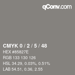 Color code: CMYK 0 / 2 / 5 / 48 | qconv.com