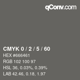 Color code: CMYK 0 / 2 / 5 / 60 | qconv.com