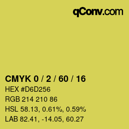 Color code: CMYK 0 / 2 / 60 / 16 | qconv.com