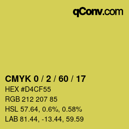 Color code: CMYK 0 / 2 / 60 / 17 | qconv.com