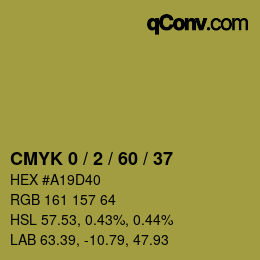 Color code: CMYK 0 / 2 / 60 / 37 | qconv.com