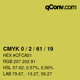 Color code: CMYK 0 / 2 / 61 / 19 | qconv.com