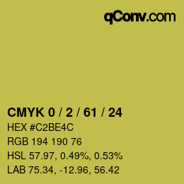 Color code: CMYK 0 / 2 / 61 / 24 | qconv.com