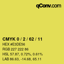 Color code: CMYK 0 / 2 / 62 / 11 | qconv.com