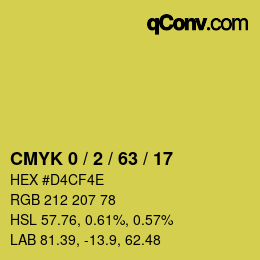 Color code: CMYK 0 / 2 / 63 / 17 | qconv.com